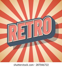 Retro speech. Vector illustration