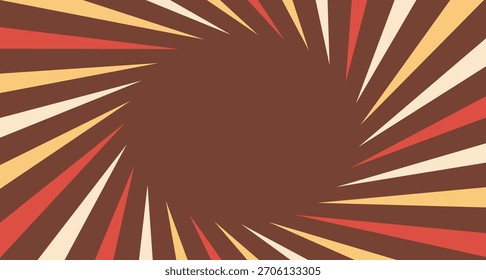  Retro Spiral Flow abstract background