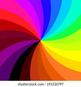 Retro Spiral Vector Colorful Background