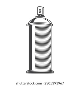 Retro Spray Can Vector Stock Illustration vintage Spray can