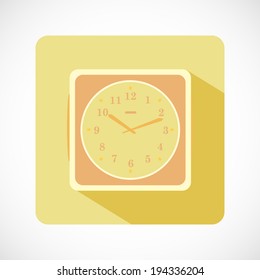 Retro Square Clock Icon