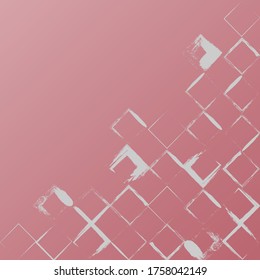 retro square pattern in grunge design. brush vector drawn and combining together randomly. it can be used as abstract retro background, template, backdrop, poster, billboard, cover page, etc.