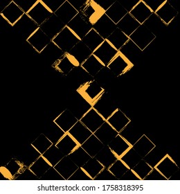 patrón cuadrado retro en diseño de fondo. vector de pincel dibujado y combinando al azar. puede utilizarse como fondo retro abstracto, plantilla, fondo, afiche, cartelera, portada, etc.