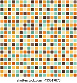 Retro square pattern. Seamless vector