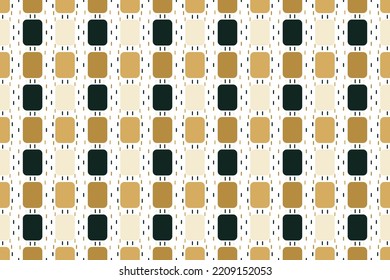 Retro square Shapes geometrical pattern vector It is a pattern created by combining geometric shapes. Create beautiful fabric patterns. Design for print. Using in the fashion industry.
