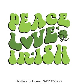 Retro St. Patrick’s Day Design, T-Shirt, Typografie, Vektorgrafik, Retro, Sublimationsdesign, 