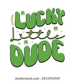 Retro St. Patrick’s Day Design, T-Shirt, Typografie, Vektorgrafik, Retro, Sublimationsdesign, 