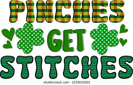 Retro St Patrick’s Day Pinches Get Stitches.
It can be used on T-Shirt, labels, icons, Sweater, Jumper, Hoodie, Mug, Sticker,