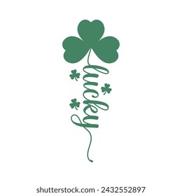 Retro St. Patrick's Day Lucky T Shirt Design