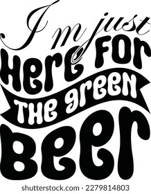Retro St Patrick's Day T-shirt Design, Vector