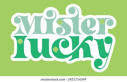 Retro St. Patrick's Sticker EPS Bundle,
Single Designs