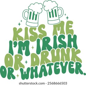 Retro St Patrick’ s Day  Design
 Usage
These quality files are perfect for a multitude of creative projects: T-shirts, cards, phone cases, bags, mugs, stickers, and much more.