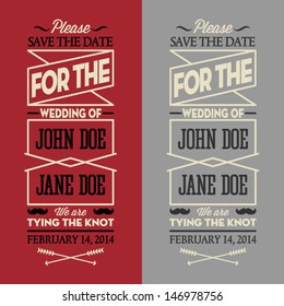 Wedding Postage Stamps in vector Poster