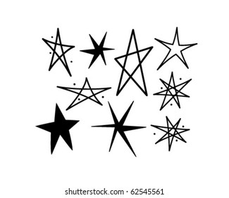 Retro Stars 10 - Retro Clipart Illustration