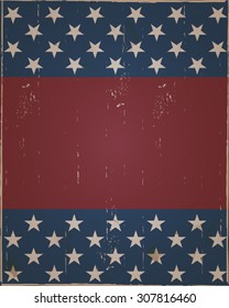Retro stars frame background