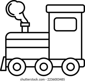 Retro Steam Engine producing air and noise pollution concept vector icon design, Environmental pollution symbol, Chemical Biological contamination sign, Pollutants stock illustration 