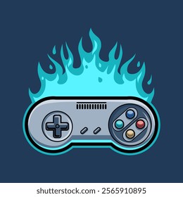 Retro Stick Console Games Mascot Vector Illustration is perfect for your brand business