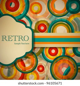 Retro stilized brochure design