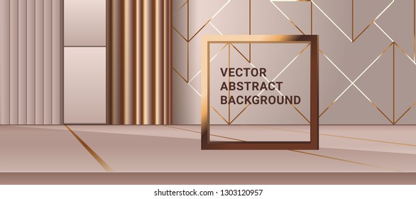 Retro still life. Abstract background design for items in the interior.