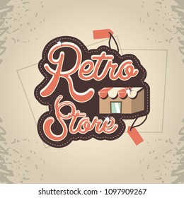 retro store building front
