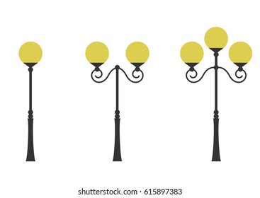 Retro street lights 