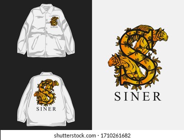 Retro Street Wear Coach Jacket.
Sinner