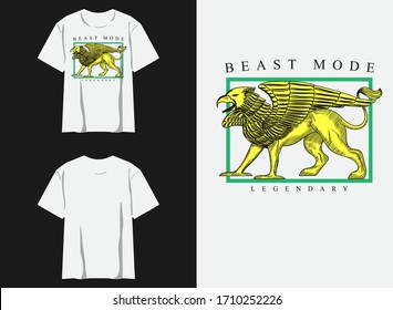 Retro Street Wear T Shirt.
Beast Mode
