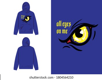 Retro Streetwear Hoodie
Eye Illustration, All Eyes On Me