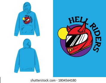 Retro Streetwear Hoodie
Helmets With Horn, Hell Riders