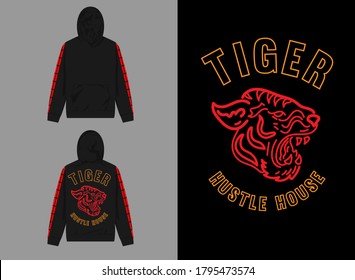 Retro Streetwear Hoodie
Tiger Retro Design