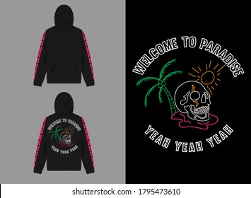 Retro Streetwear Hoodie
Welcome To Paradise