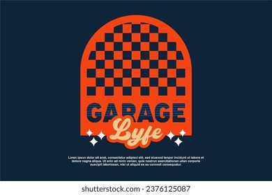 retro streetwear logo icon for poster and fashion	
