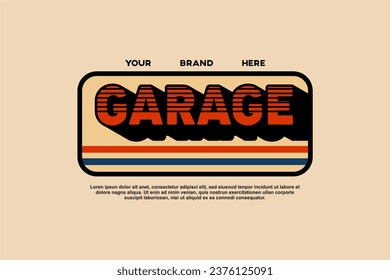 retro streetwear logo icon for poster and fashion	
