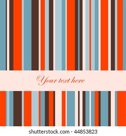 Retro stripe pattern.