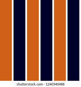 Retro stripe pattern with navy blue,white  and orange vertical parallel stripe.Vector illustration.