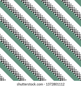 Retro stripe pattern with navy green,white, black parallel stripe. Vector pattern stripe abstract background eps 10