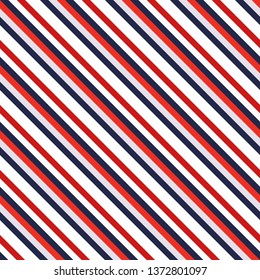 Retro stripe pattern with navy red,white, black and orange parallel stripe. Vector pattern stripe abstract background eps 10