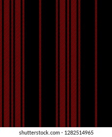 Retro stripe seamless pattern with black and red colors vertical parallel stripe.Vector abstract background.