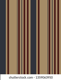 Retro stripe seamless pattern with Blue, beige and red vertical parallel stripes.Vector abstract background.
