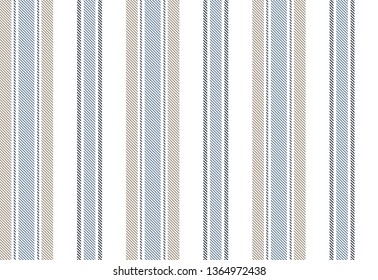Retro stripe seamless pattern with Blue, beige and white colors vertical parallel stripes.Vector abstract background.