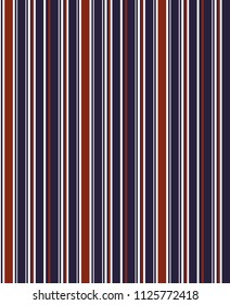 Retro stripe seamless pattern with blue,red and white vertical parallel stripe.Geometrical simple vertical image.abstract background.