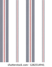 Retro stripe seamless pattern with blue,red and white colors vertical parallel stripe.Vector abstract background.