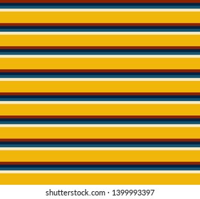 Retro stripe seamless pattern with colorful colors horizontal parallel stripes.Vector abstract background.