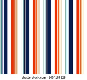 Retro stripe seamless pattern with colorful colors vertical parallel stripes.Vector stripe pattern abstract background.