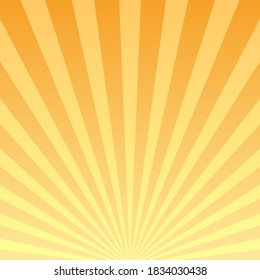 Retro striped background, bursting rays design