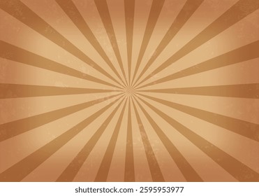 Retro striped background with grunge texture. Vintage backdrop for circus or festival. Vector illustration.