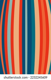 retro striped background. vector illustration. The pattern is in the style of the seventies and sixties. Hippie style design
