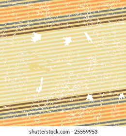 Retro striped grunge geometric background with  place for the text (vector)