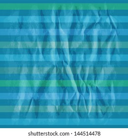 Retro striped pattern on crumpled psper. Eps10