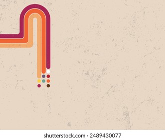 Retro Streifen Hintergrund. Abstrakte Retro-Linien Hintergrund.